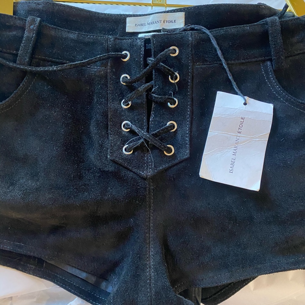 ETOILE ISABEL MARANT SUEDE MINI SHORTS WITH TAGS US 6 FR 38